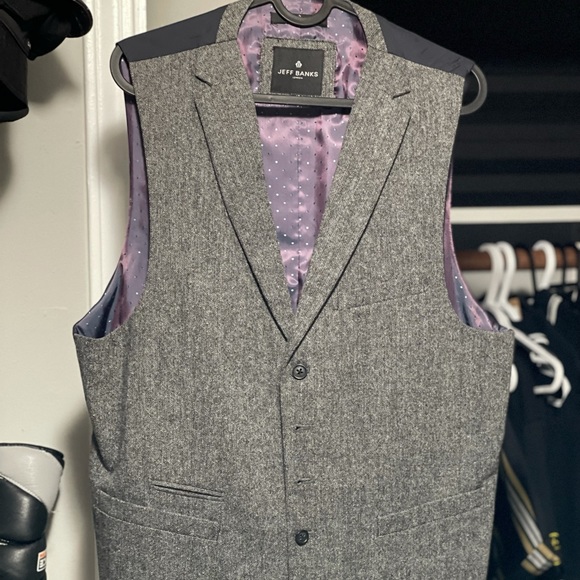 Jeff Banks Suit Jacket & Waistcoat - Picture 4 of 5